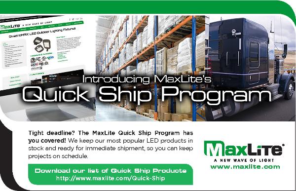 MaxLite Quick Ship program keeps projects moving